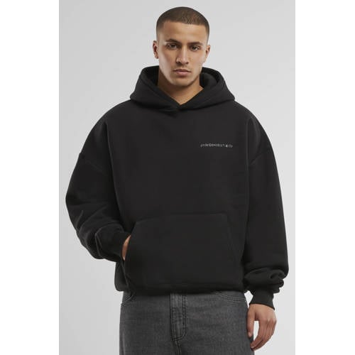 Prohibited hoodie met backprint zwart afbeelding