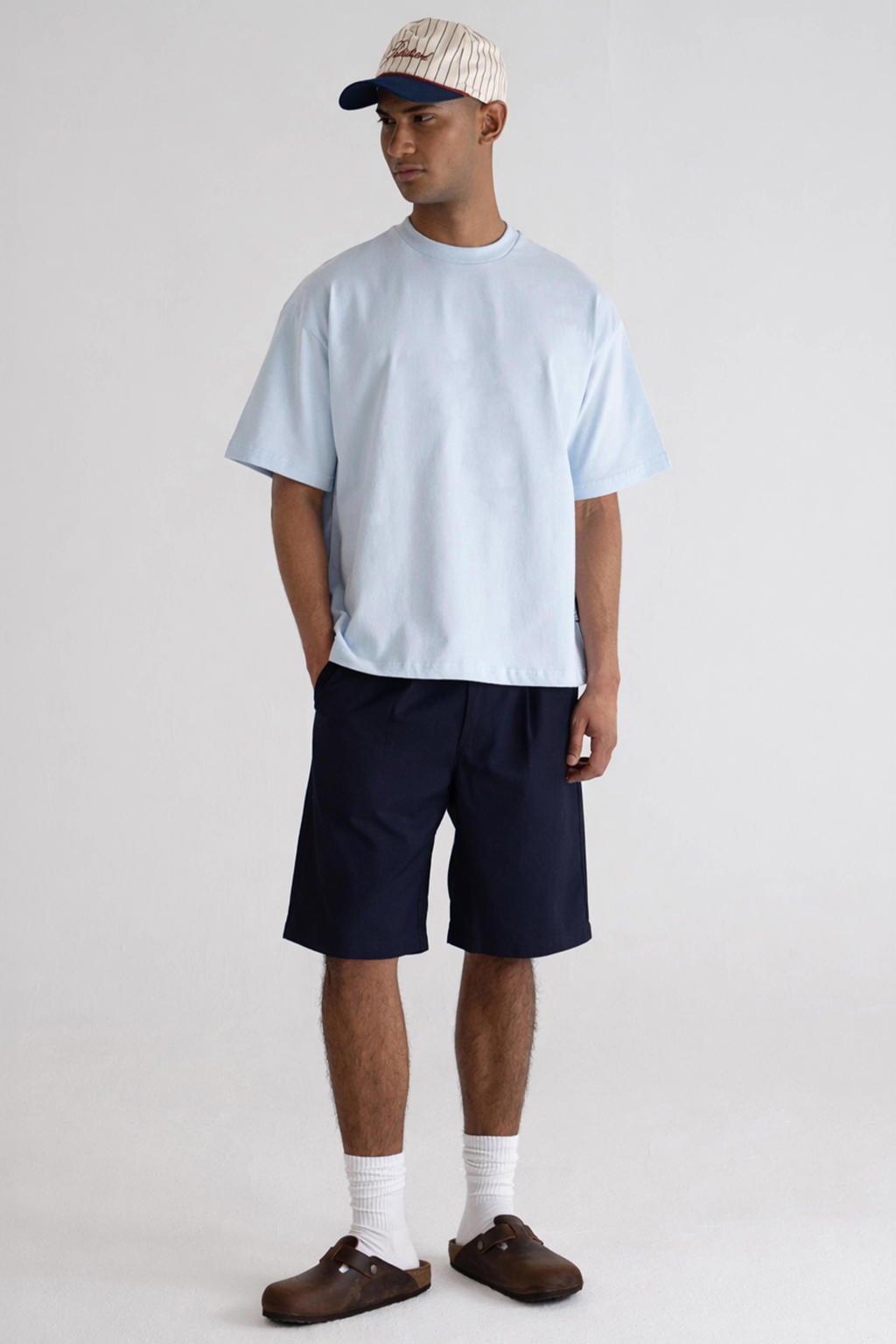 Prohibited straight leg bermuda short - donkerblauw
