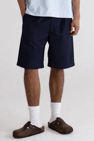 straight leg bermuda short - donkerblauw