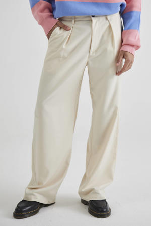 SoHo Pleated Pants straight pantalon ecru