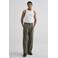 Prohibited SoHo Pleated Pants straight pantalon kaki