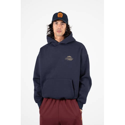 Prohibited hoodie met backprint donkerblauw afbeelding