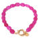 Label Kiki gold plated armband Red Velvet