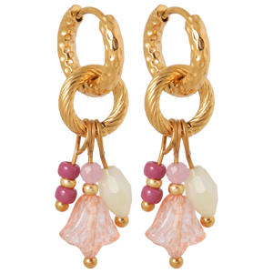 gold plated oorbellen Niva
