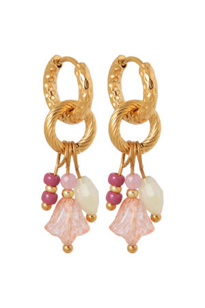gold plated oorbellen Niva