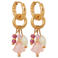 Label Kiki gold plated oorbellen Niva