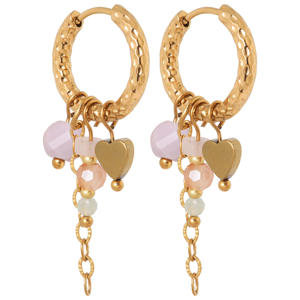gold plated oorbellen Juna