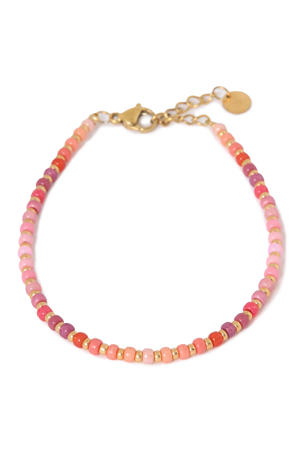 gold plated armband All Day Pink