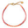 Label Kiki gold plated armband All Day Pink