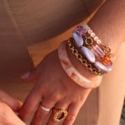 thumbnail: Label Kiki gold plated armband Colorful Shiny