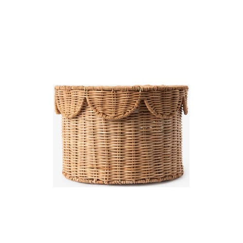 Sissy-Boy rotan mand ruffle small (27x18 cm) afbeelding