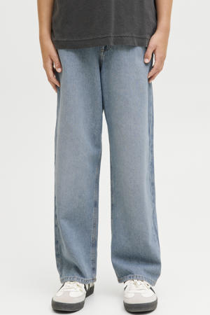 high waist baggy jeans medium blue denim