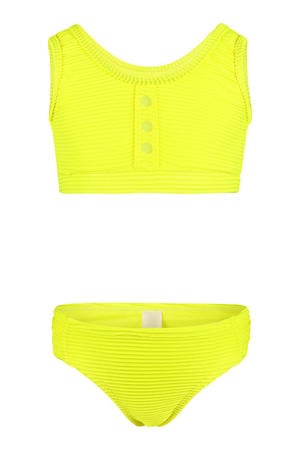 crop bikini geel