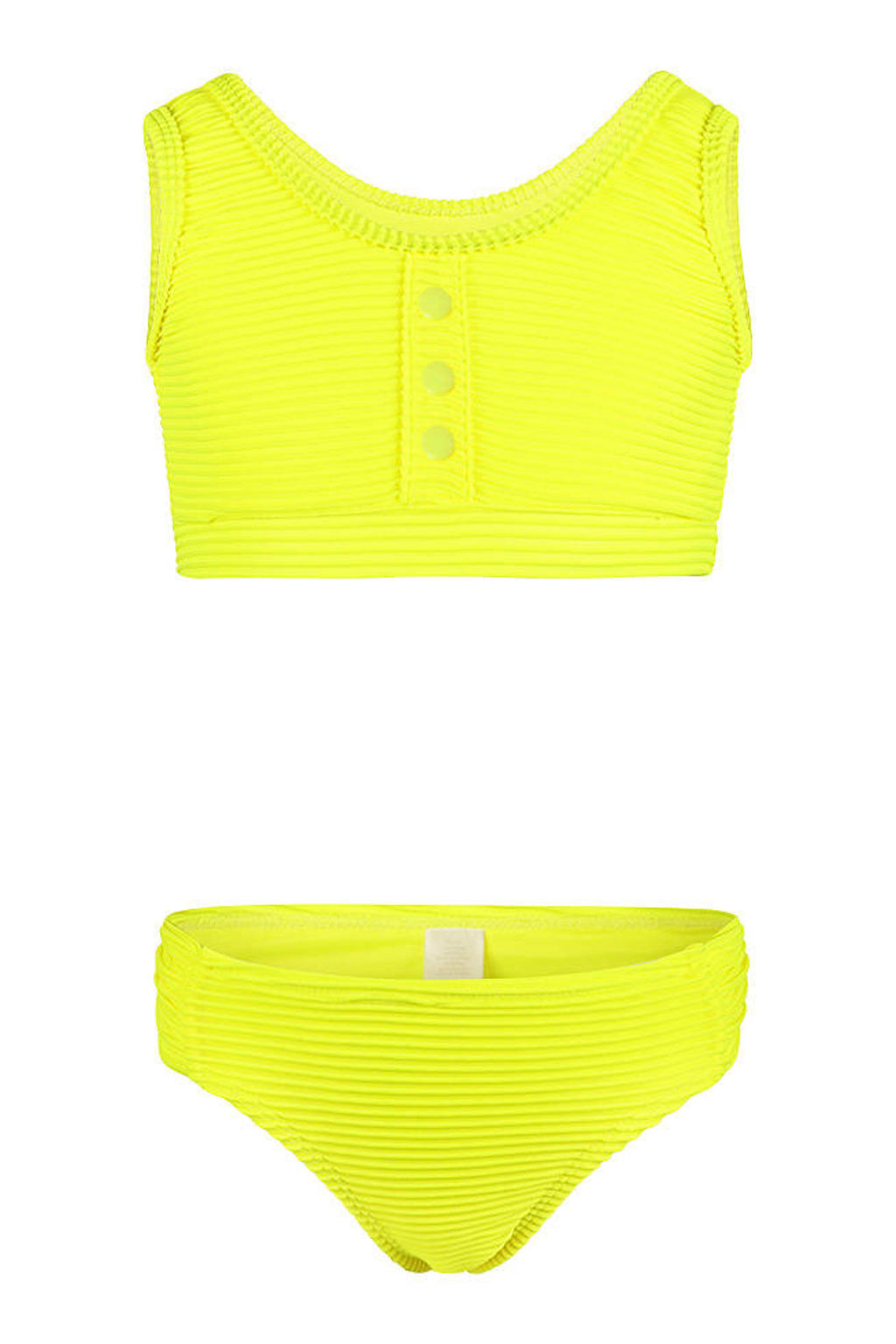 No Way Monday crop bikini geel