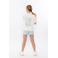 No Way Monday T-shirt met backprint ecru