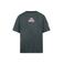 No Way Monday T-shirt met backprint antraciet