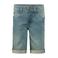 No Way Monday regular waist short medium blue denim