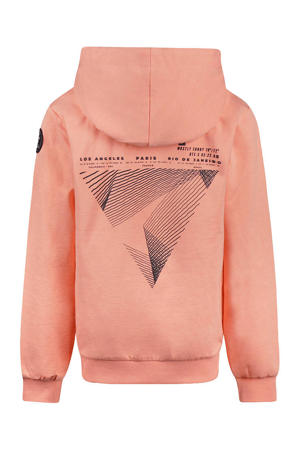 hoodie met backprint roze