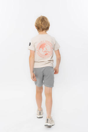 T-shirt met backprint beige