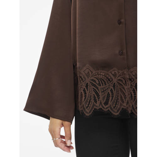 VILA blouse donkerbruin afbeelding