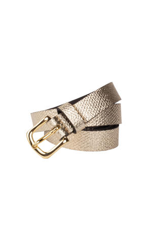 leren riem goudkleurig