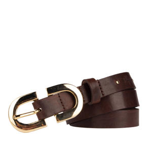 leren riem donkerbruin