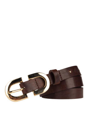 leren riem donkerbruin