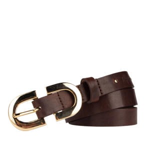 leren riem donkerbruin