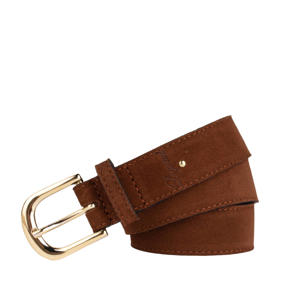 suède riem bruin