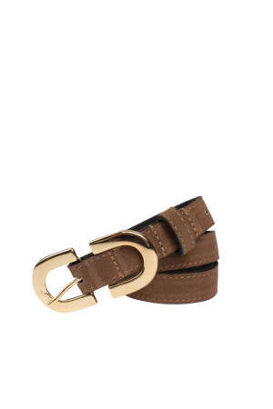 leren riem taupe