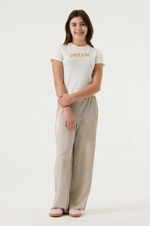 straight casual broek beige