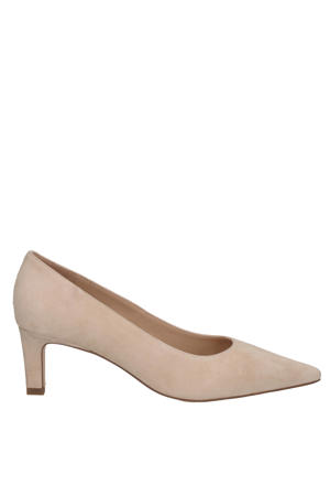 suède pumps beige