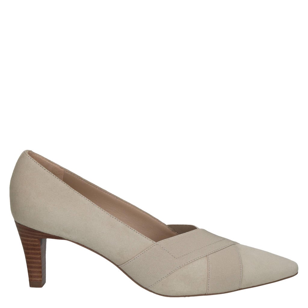 Taupe dames Peter Kaiser leren pumps