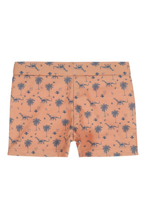 zwemboxer all over print oranje