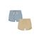 Dirkje sweatshort - blauw/beige (set van 2)