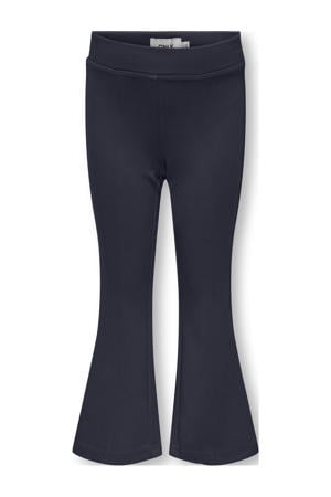 flared casual broek donkerblauw