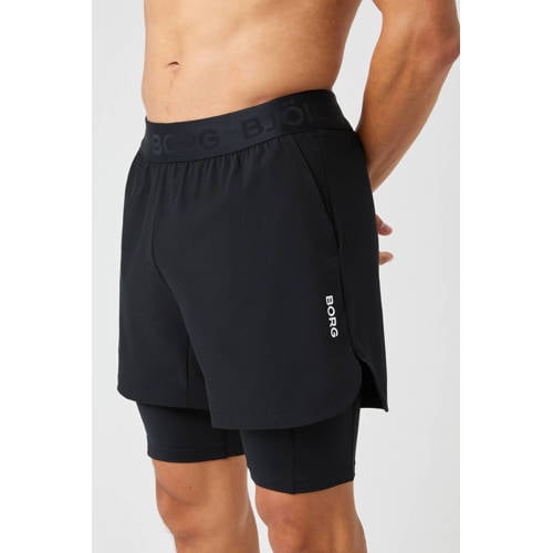 Björn Borg sportshort BORG 2 IN 1 zwart afbeelding