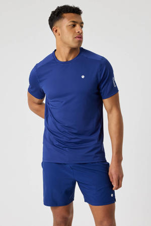 sportshirt ACE mesh panel blauw