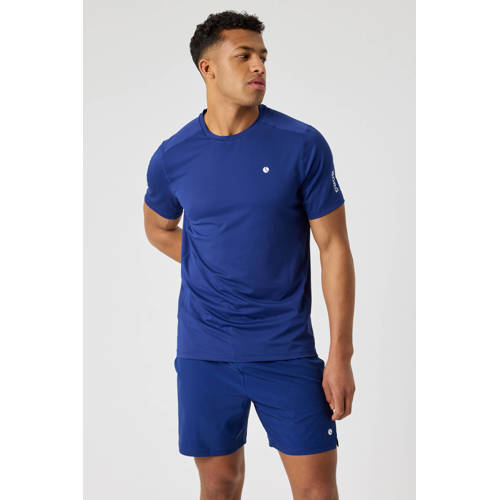 Björn Borg sportshirt ACE mesh panel blauw afbeelding