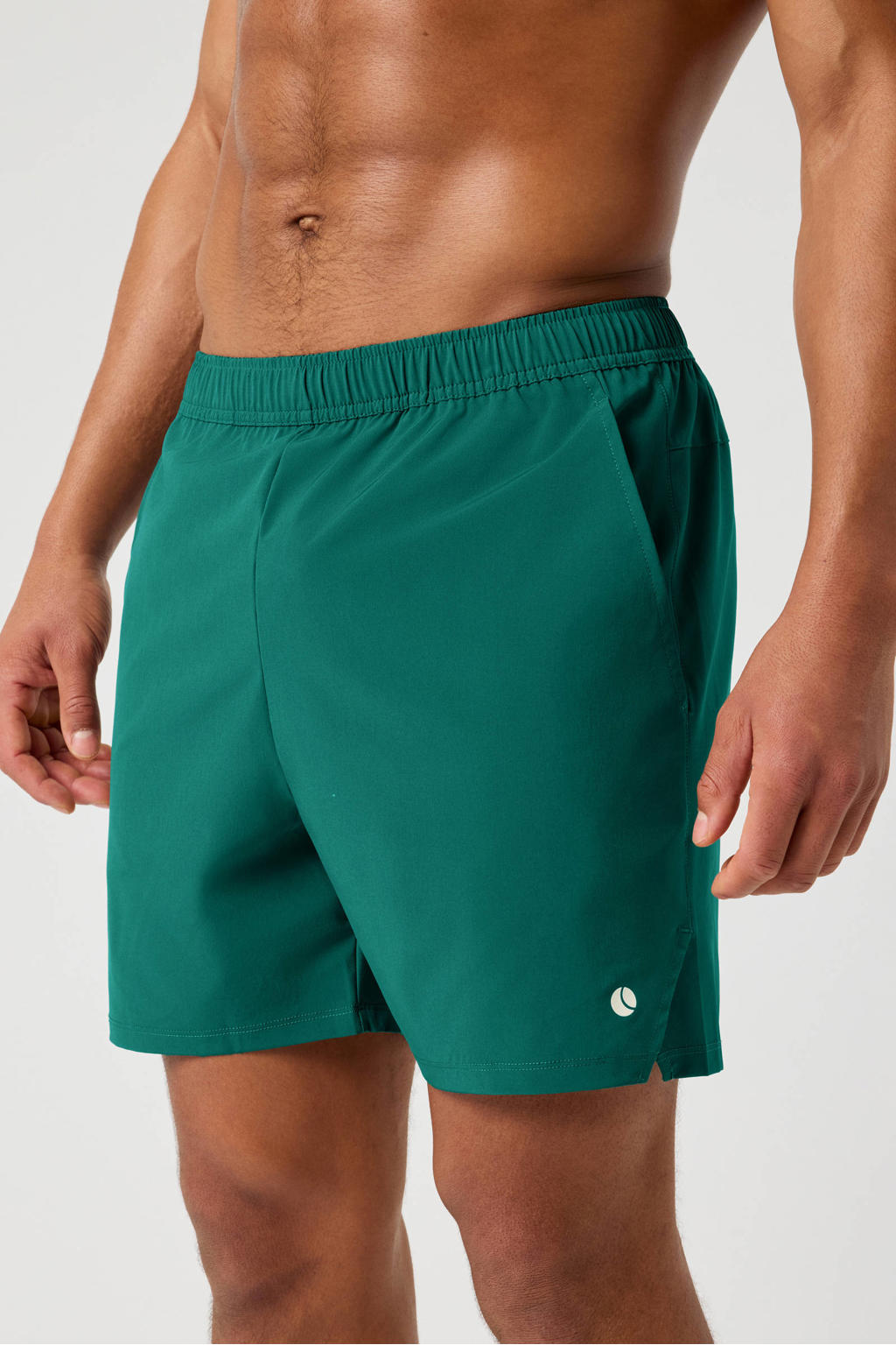 Groene heren Björn Borg sportshort racquet van polyester met regular fit, regular waist en effen