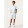 Garcia relaxed regular waist sweatshort lichtblauw