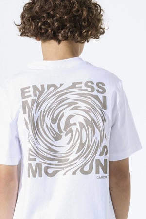 T-shirt met backprint wit