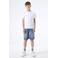 Garcia straight regular waist short medium blue denim