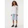Garcia relaxed denim short light blue denim