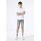Garcia slim regular waist short grey denim