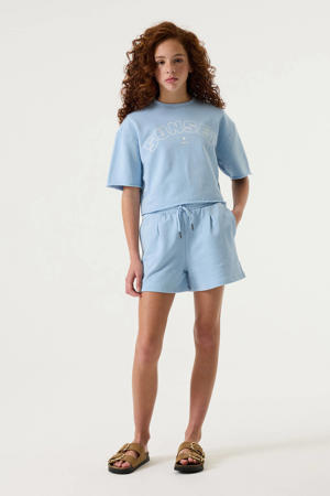sweatshort lichtblauw