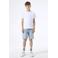 Garcia straight regular waist short light blue denim