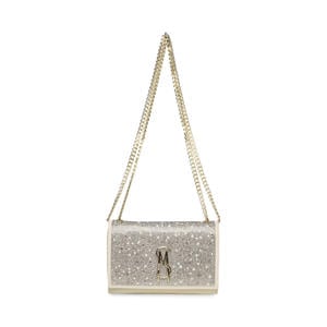 schoudertas met strass Bramonem champagne