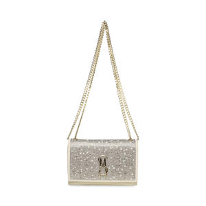 schoudertas met strass Bramonem champagne