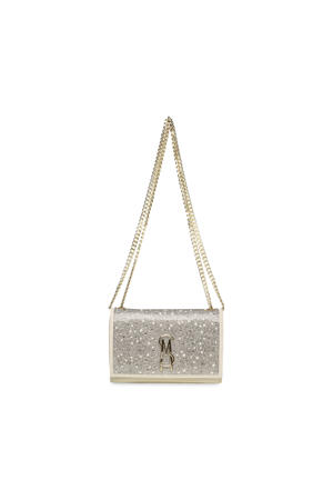 schoudertas met strass Bramonem champagne